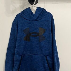Under Armour Navy Hoodie with Black Emblem